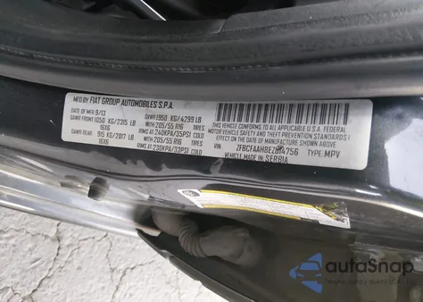 2014 Fiat 500L Pop z USA, uszkodzony, nr VIN ZFBCFAAH8EZ014756